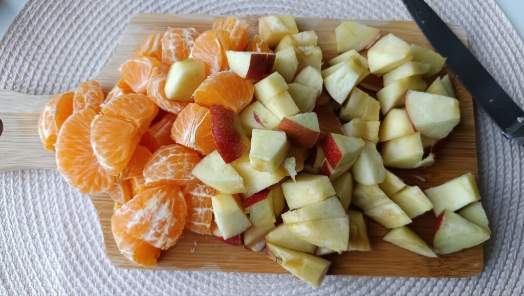 coupage des fruits