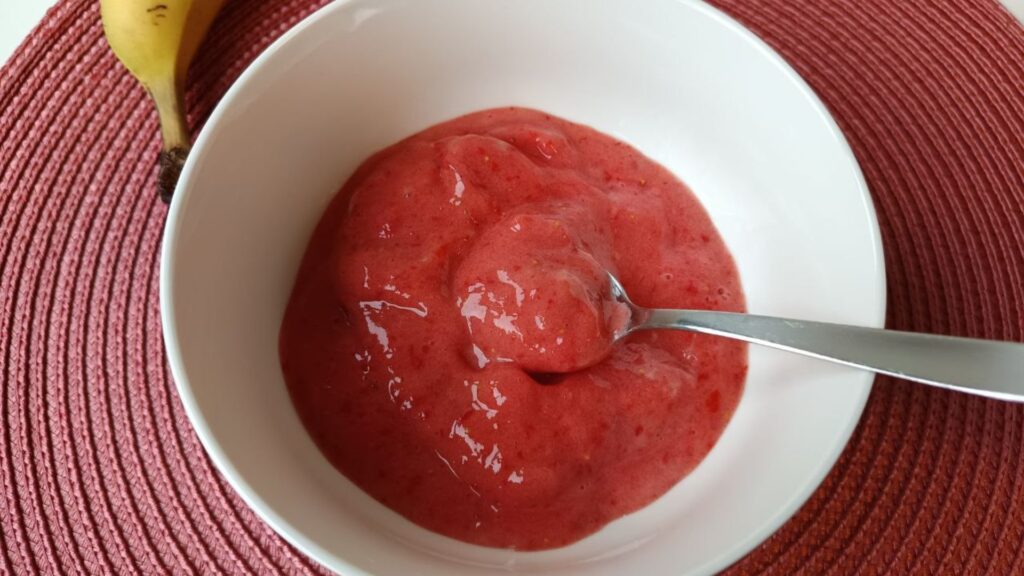 nice cream banane fraise