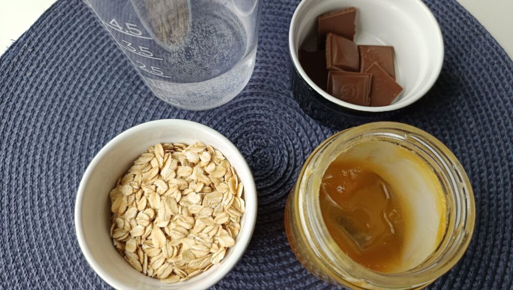 ingredients-porridge-chocolat-rapide
