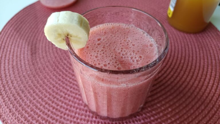 smoothie-fraise-banane-sans-lait