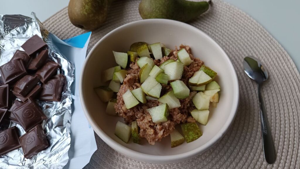 porridge-poire-chocolat