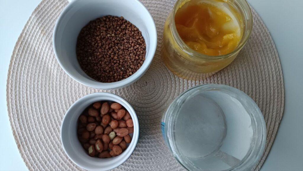 ingredients-granola-coco-sarrasin-cacahuete