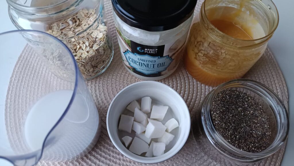 ingredients-porridge-lait-coco