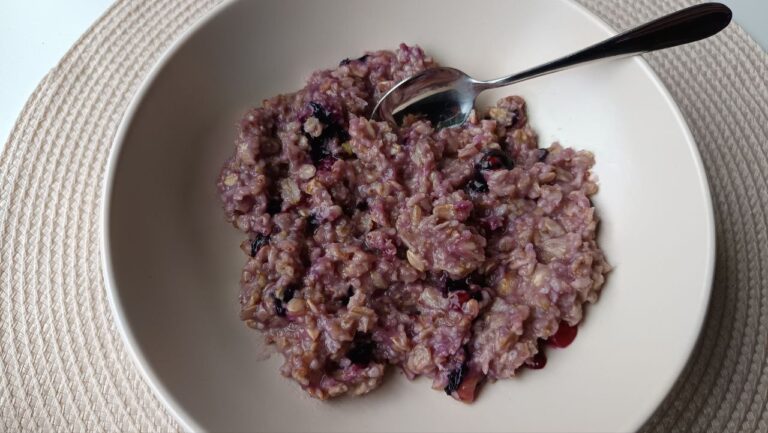 porridge-myrtille