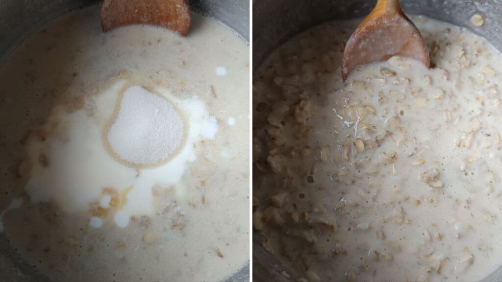 ajout-du-sucre-et-du-yaourt-porridge-prise-de-masse