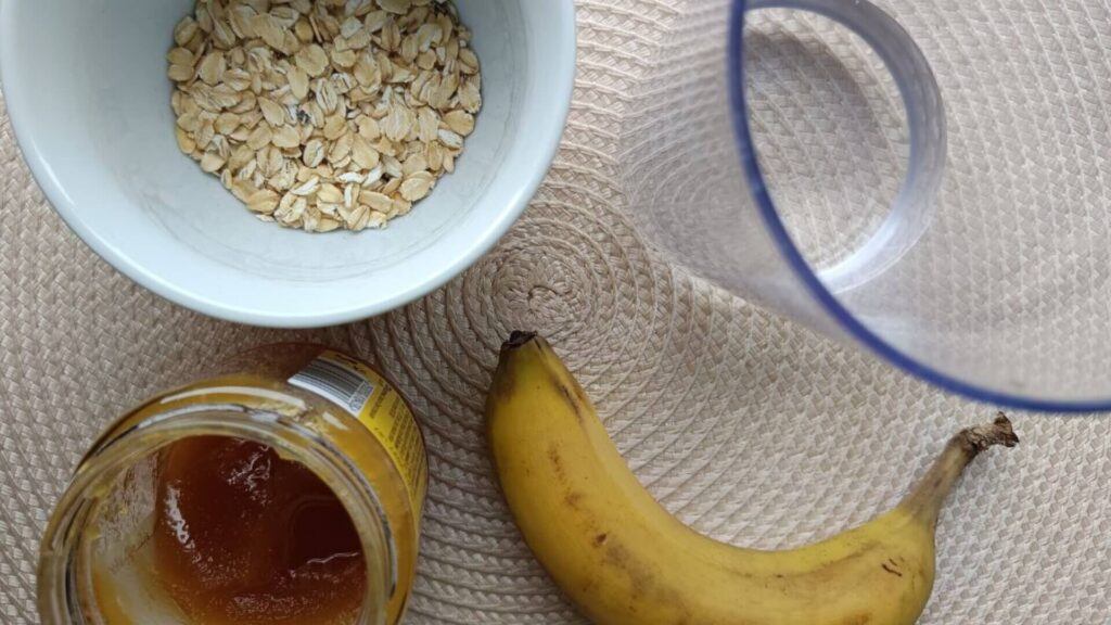 ingredients smoothie banane