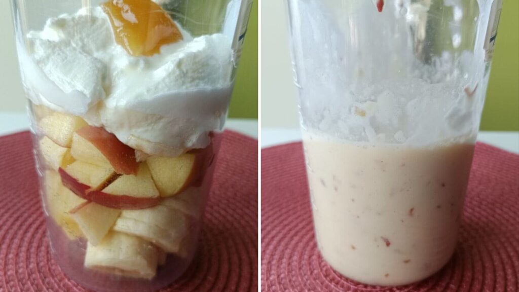mixage-smoothie-pomme-banane-yaourt