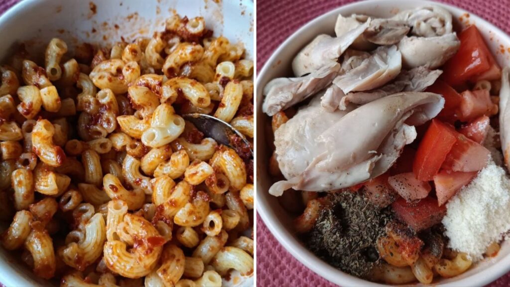 assemblage-salade-pate-pesto-rosso-poulet