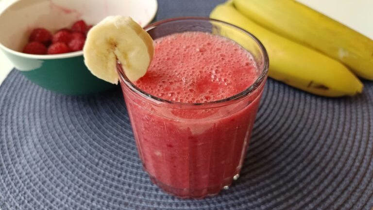 smoothie banane framboise