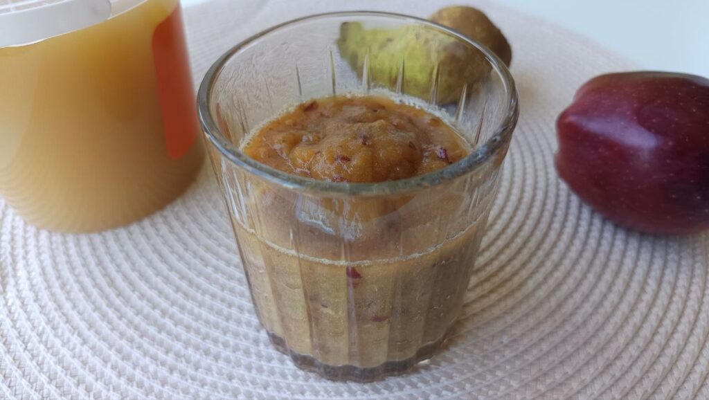 smoothie-pomme-poire-sans-eau