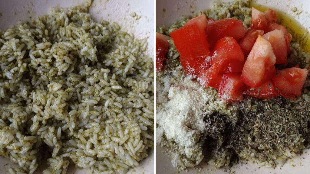 assemablage-salade-riz-pesto
