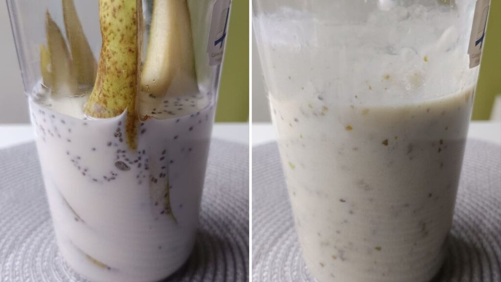 mixage-smoothie-poire-yaourt