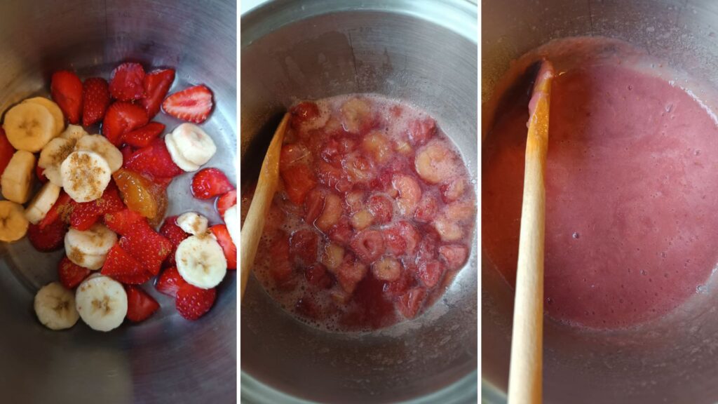 cuisson-et-mixage-compote-banane-fraise