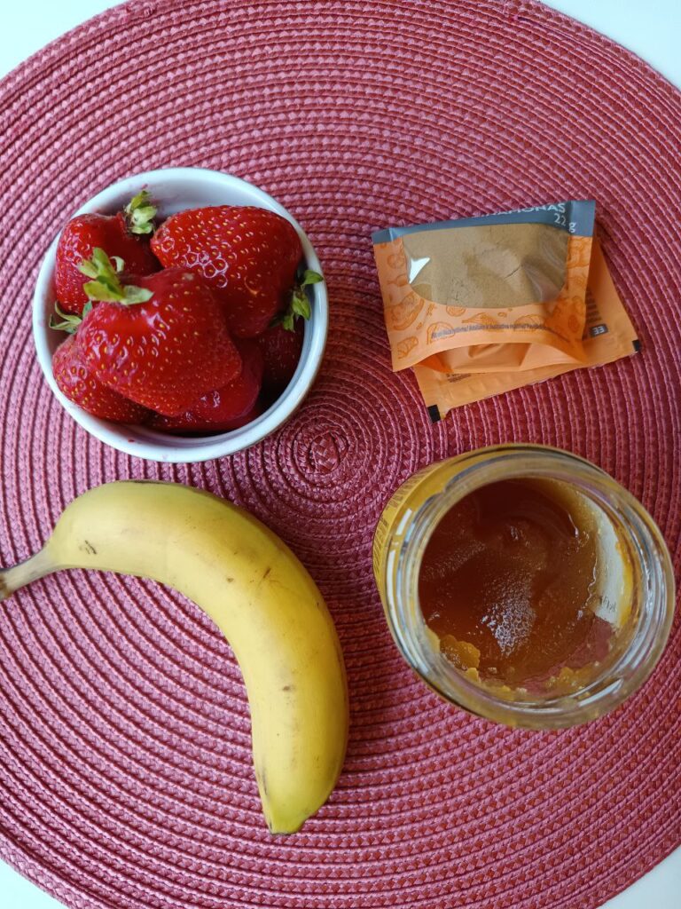 ingredients-compote-banane-fraise