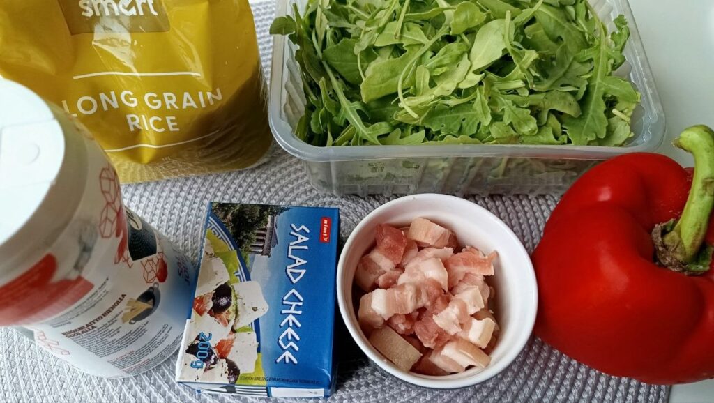 ingredients-salade-riz-lardon