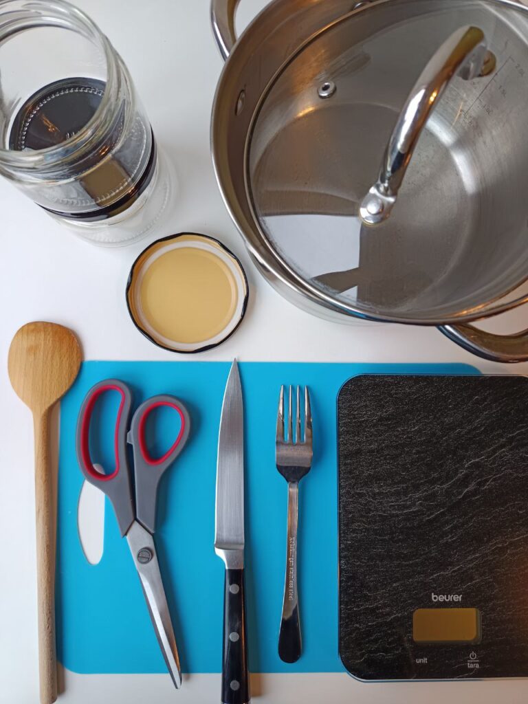 materiel-compote-rhubarbe-banane-sans-sucre