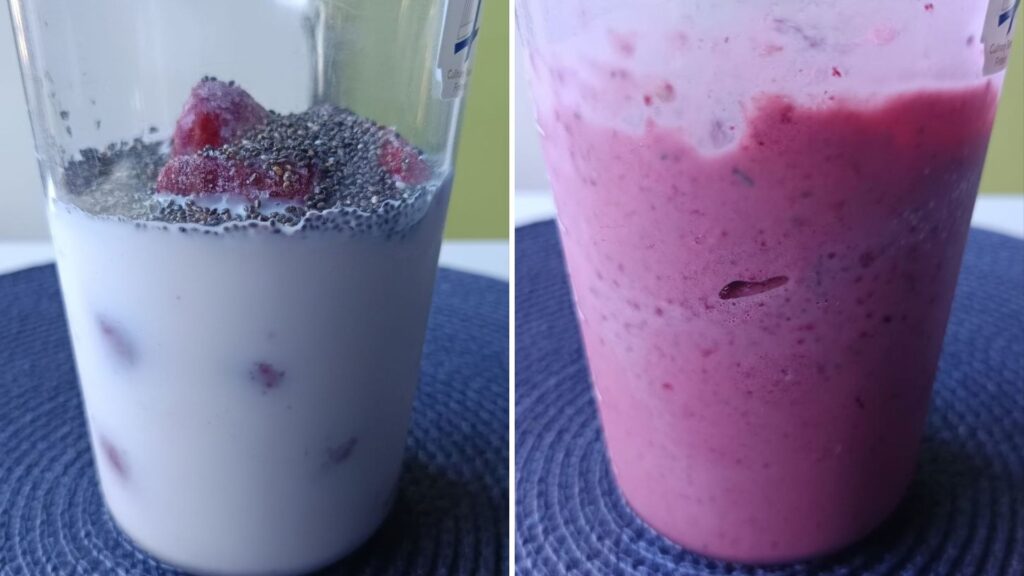 mixage-smoothie-lait-fraise