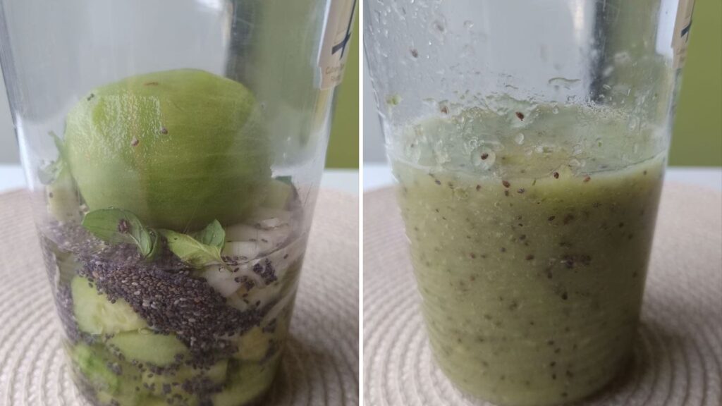mixage-smoothie-vert