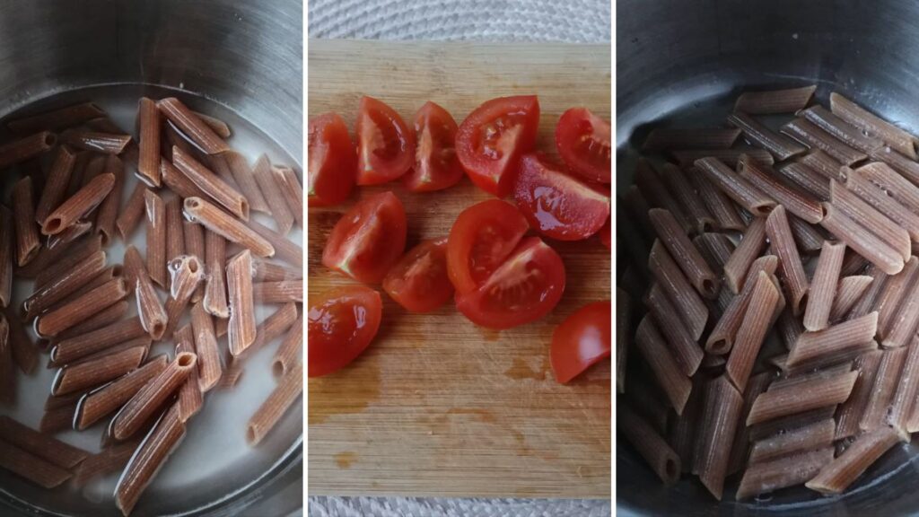 preparation-des-ingredients-salade-pates-pesto-thon
