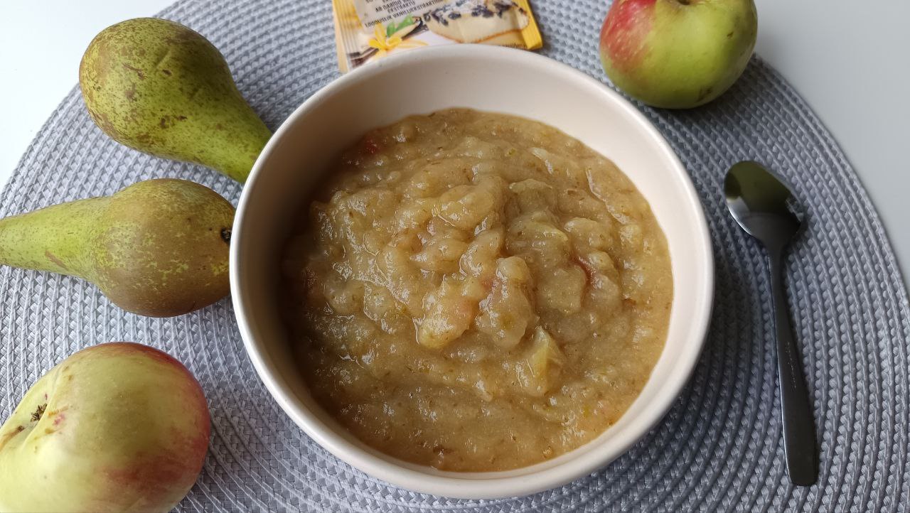 compote-pomme-poire-vanille