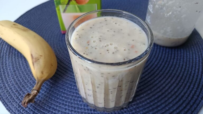 smoothie-lait-amande-pomme-banane